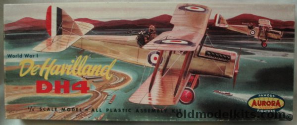 Aurora 1/48 DeHavilland DH-4, 112-98 plastic model kit